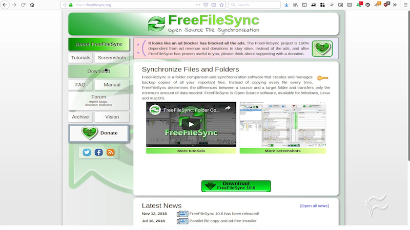 freefilesync donation edition download